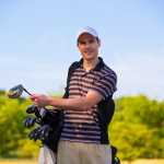 Doug selects his club